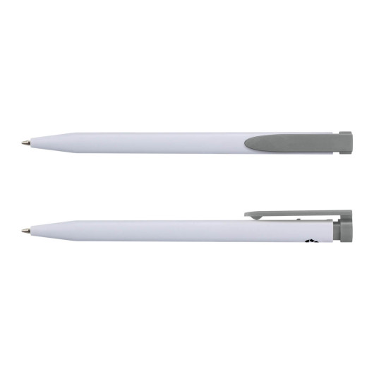 Recycled ABS Plastic Pens White Grey
